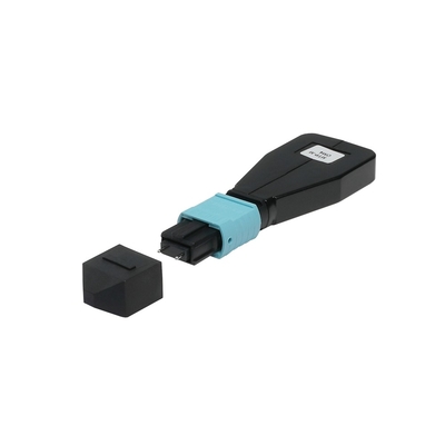 MTP Erkek Tip Elite 50/125 OM3 Loopback Aqua Konnektör Fiber Kablo